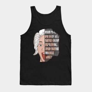 Girl and Einstein Math Tank Top